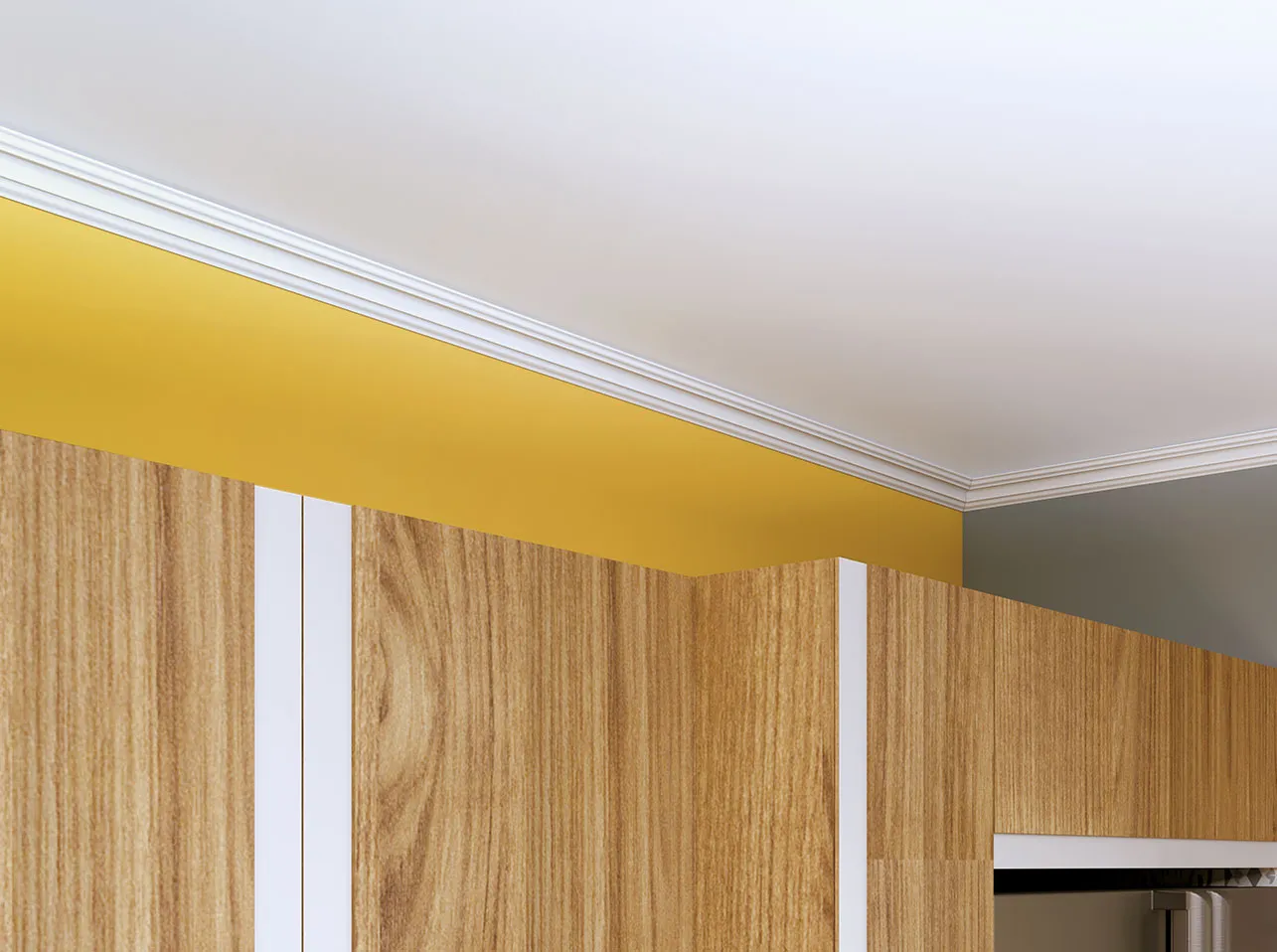 Moldura modelo UPSOLU UP27para Teto ou Parede em poliestireno, aplicada com cola, resistente à humidade